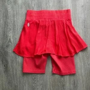 Free people skirt with attached shorts